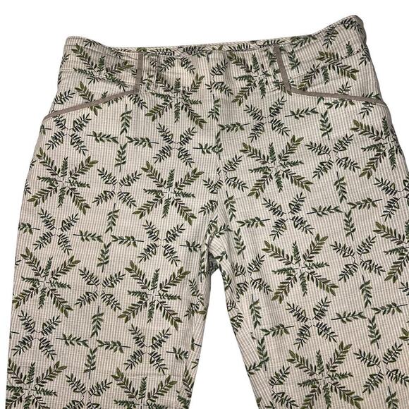 Anthropologie Cartonnier Charlie Trouser Pants Cropped Fern Print Size 2 - Picture 3 of 10